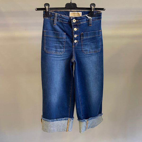 Jeans fondo largo 8 a 16 anni