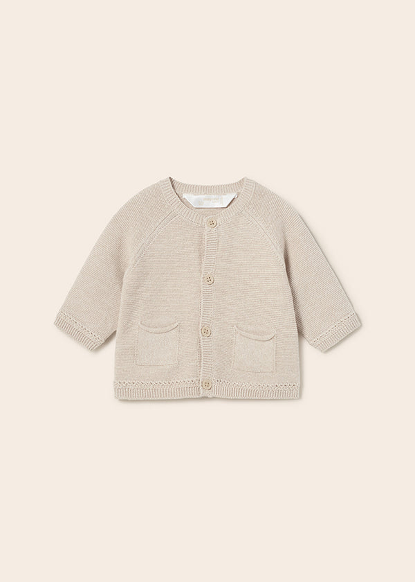 Giacca tricot in cotone sostenibile neonato