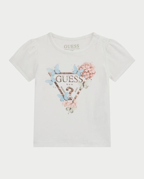 T-shirt GUESS con stampa neonata