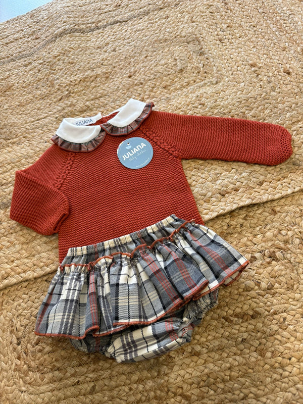 Completo 2 pezzi in filato caldo