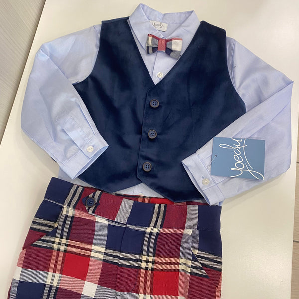 Completo elegante natale bambino