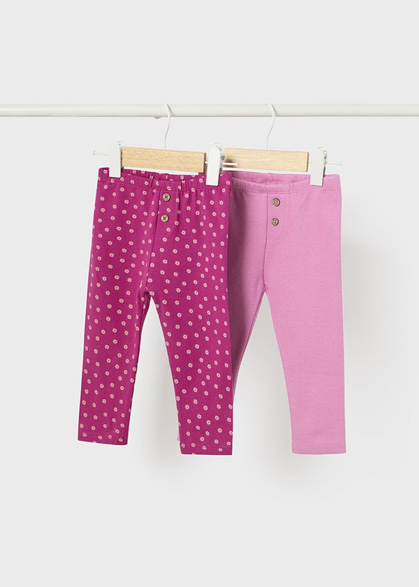 Coppia leggings Better Cotton neonata