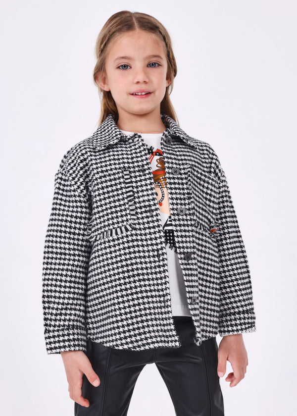 Sopracamicia quadri con zip