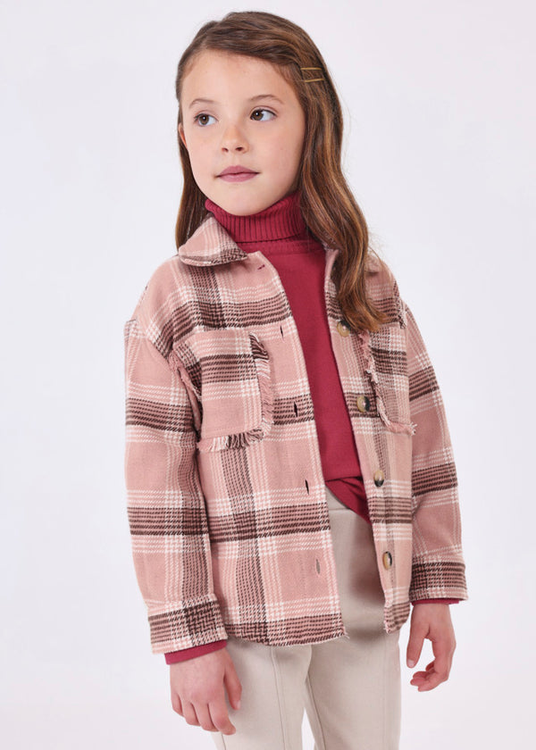 Sopracamicia quadri con zip