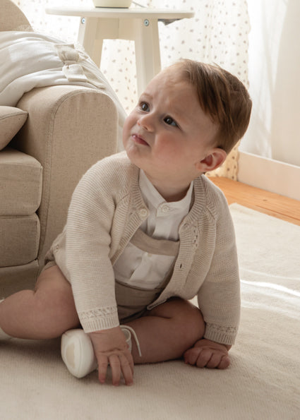 Cardigan in maglia neonato