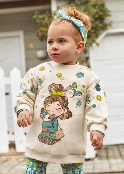 Multicolor sweater and slim fit jeans outfit for baby boy 2306