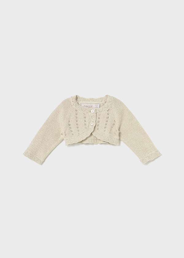 Cardigan in maglia neonata