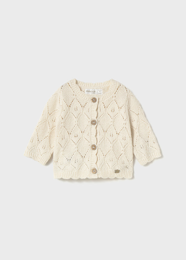 Cardigan in maglia neonata