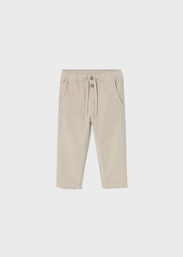 Pantalone lungo jogger in velluto a micro coste neonato