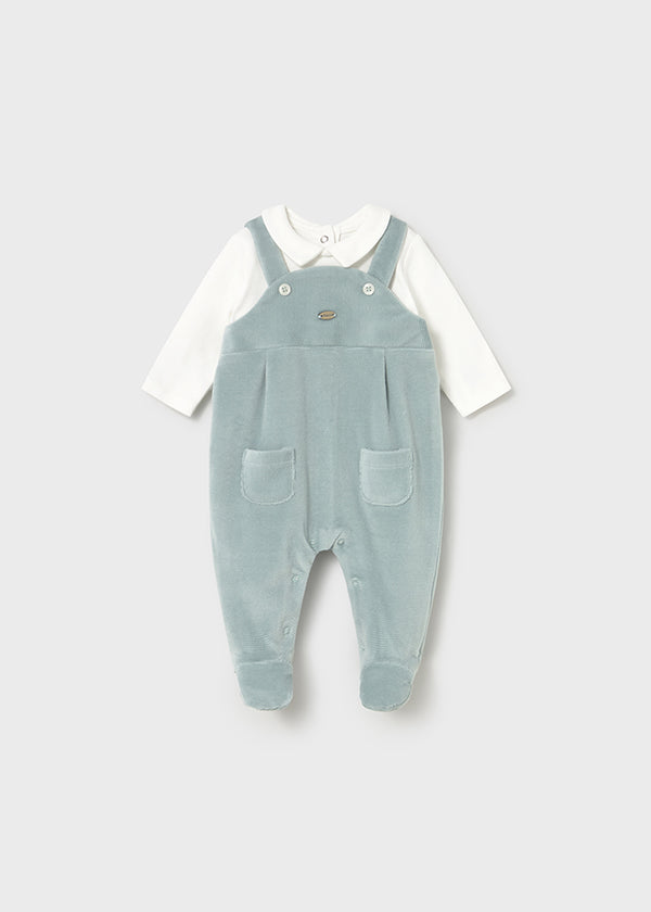 Tutina in velluto a costine neonato