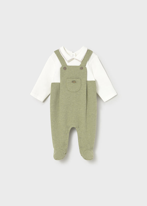 Tutina in felpa con colletto neonato