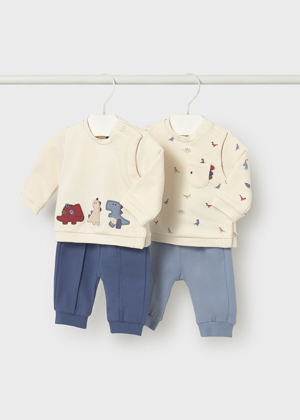 Completo 2 pezzi dinosauro neonato