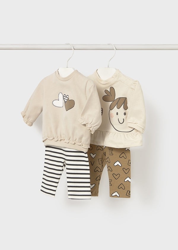 Completo leggings neonata