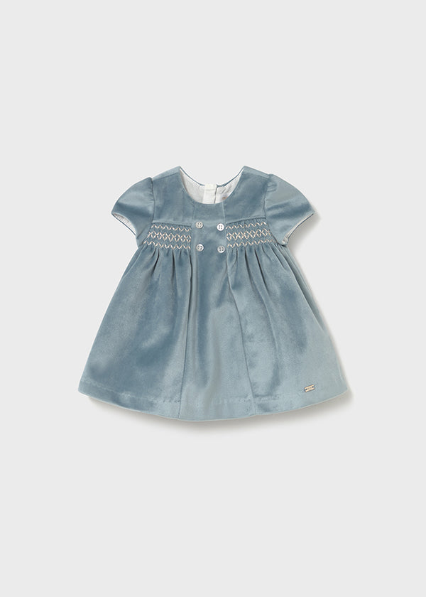 Vestito velluto neonata