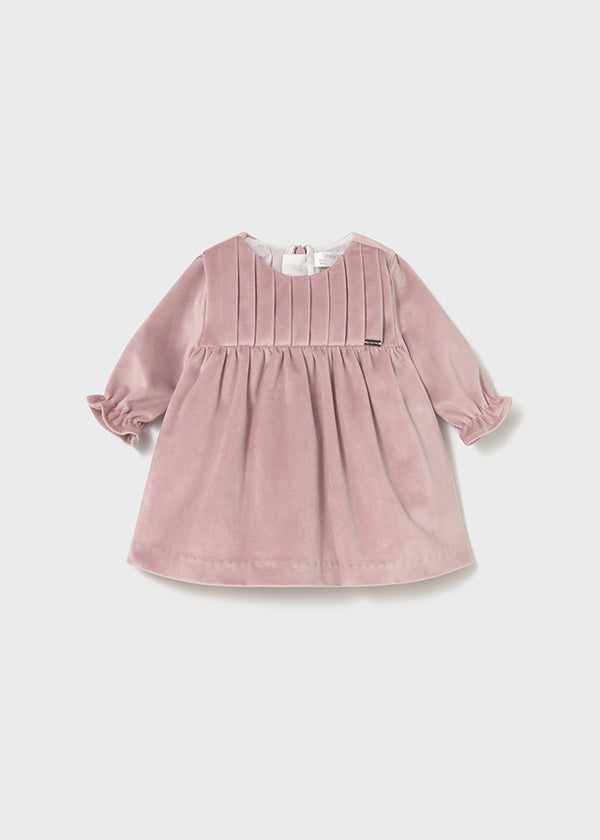 Vestito velluto neonata