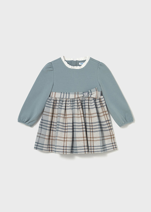 Vestito quadri combined neonata