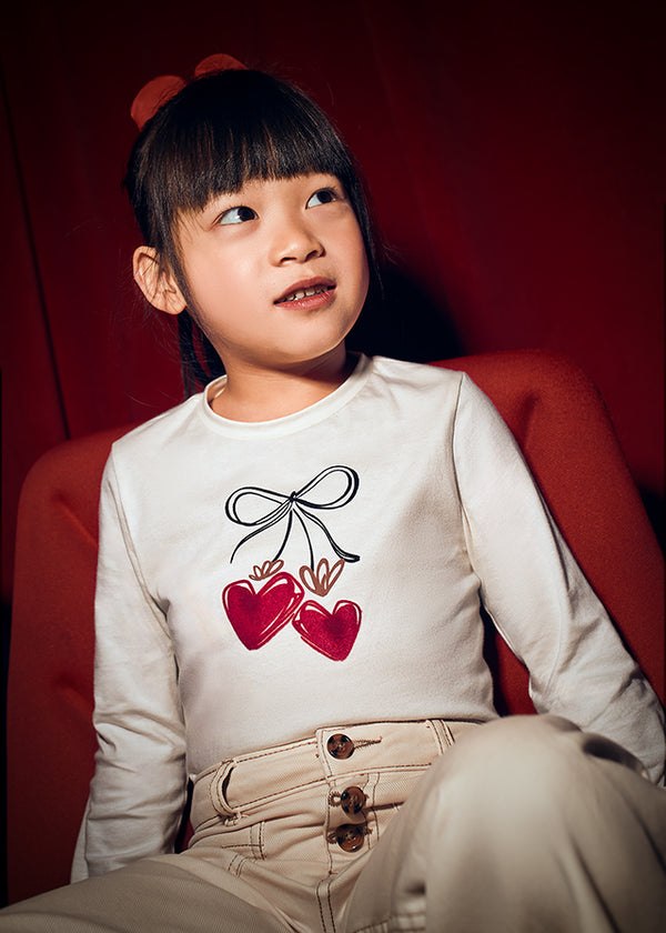 Maglietta con elastico bambina