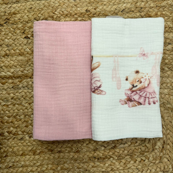 Large baby mint muslin 