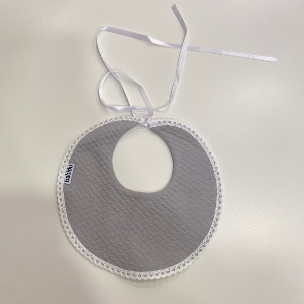 Bavetta grigio con pizzo