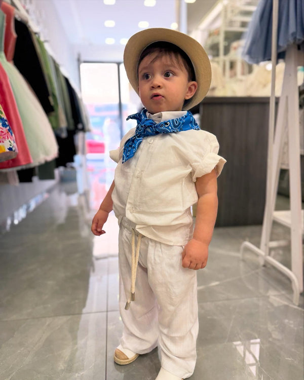 Pantalaccio morbido bianco 2-16 anni