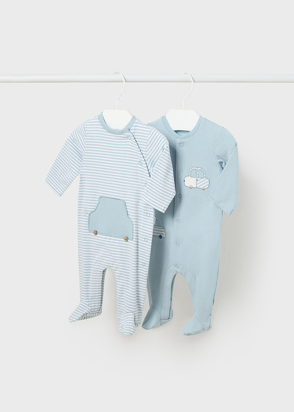 Coppia Tutina lunga Better Cotton neonato