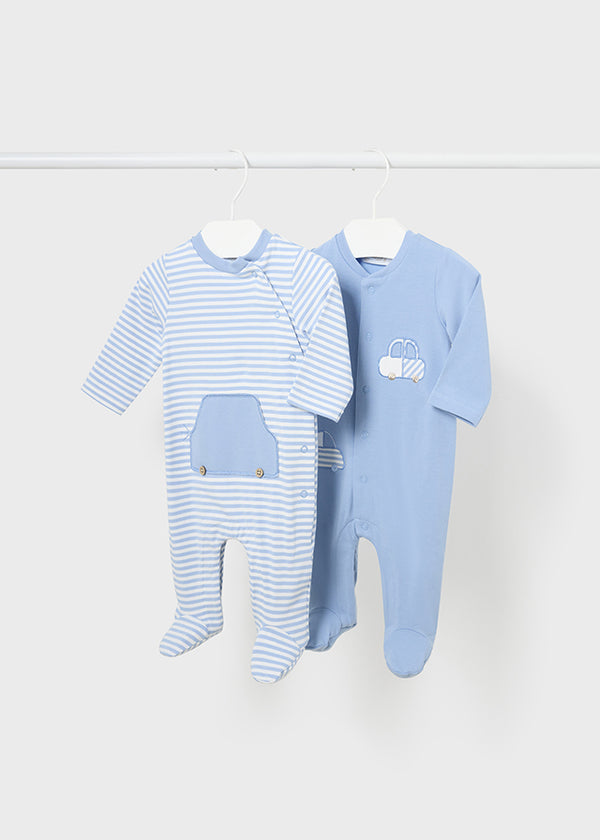 Coppia Tutina lunga Better Cotton neonato