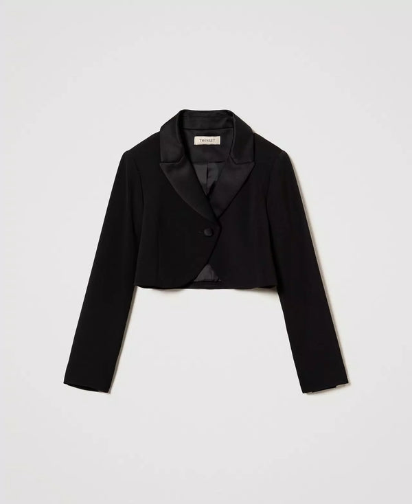 Giacca spencer in flanella ragazza