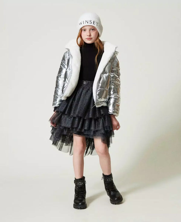 Giacca reversibile in faux fur