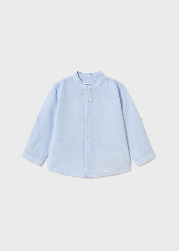 Camicia manica lunga colletto coreana neonato