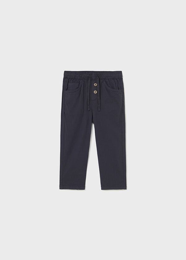 Pantalone cotone neonato blu