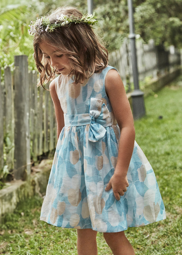 Vestito stampato fiori bambina