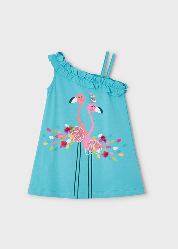 Vestito asimmetrico casual bambina