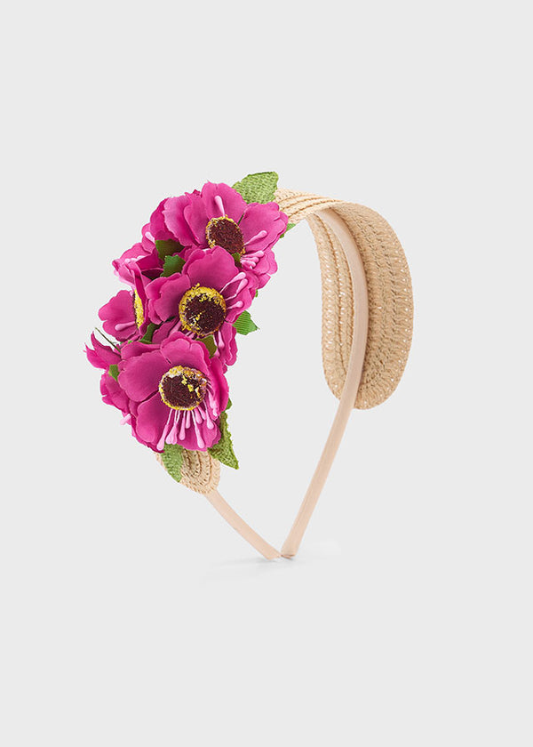 Cerchietto orchidea fiori bambina