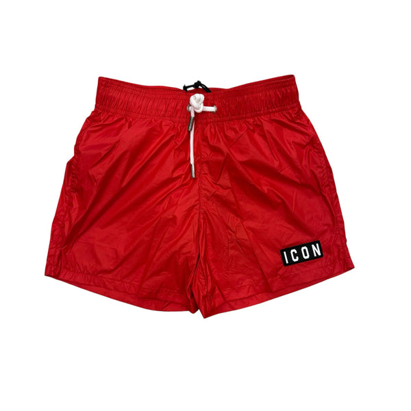 Costume rosso boxer logo ICON