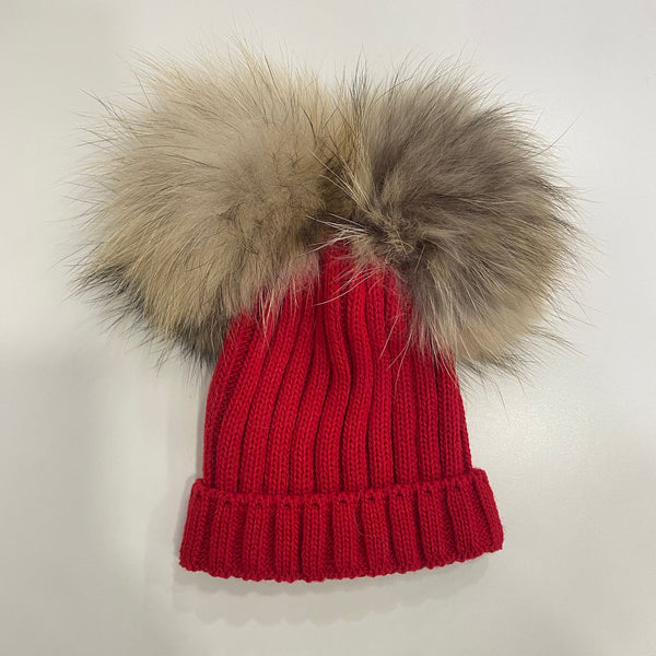 Cappello pon pon pelliccia