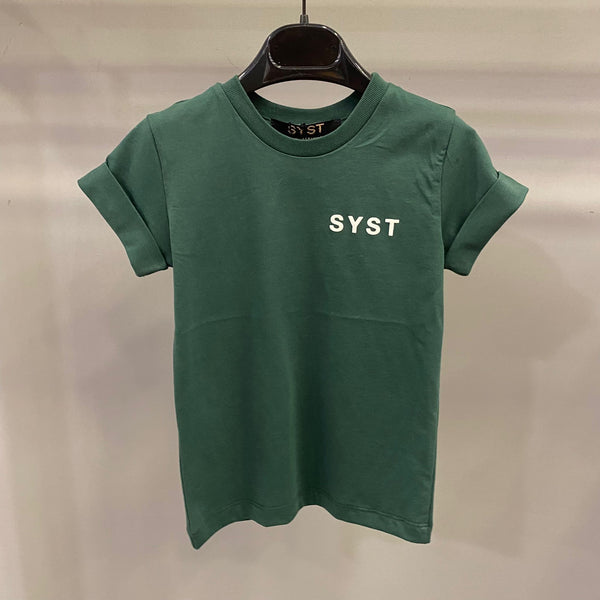 T-shirt basic verde 2 a 16 anni