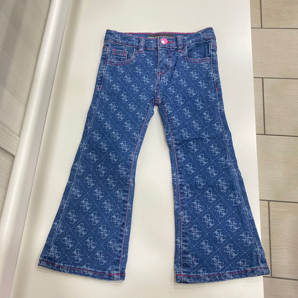 Jeans a zampa con logo