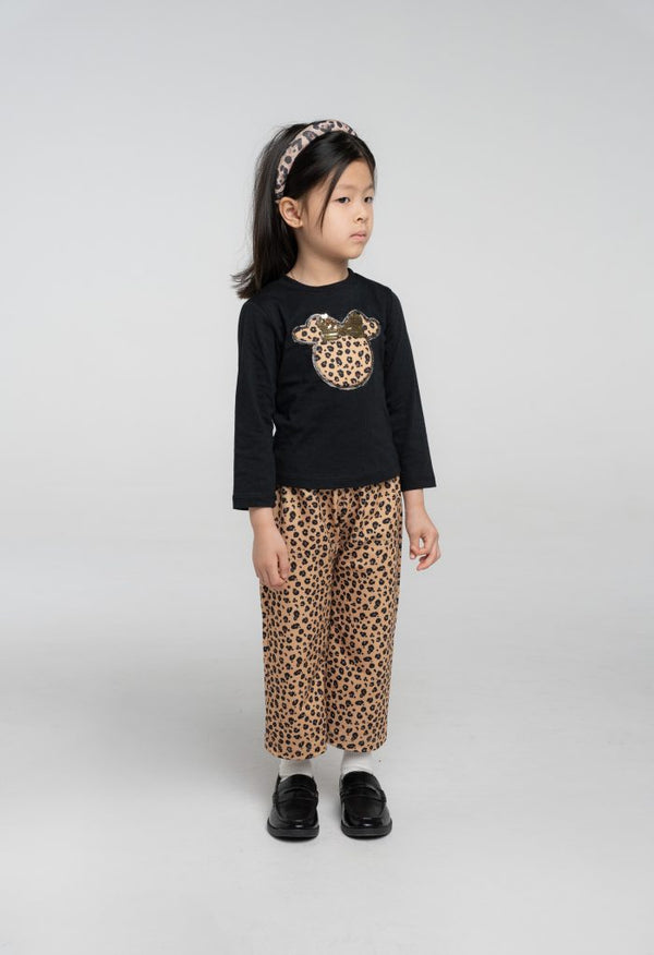 Completo pantalone a zampa 2 pezzi  bambina