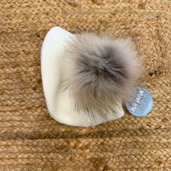 Basco crudo con pelliccia ecologica