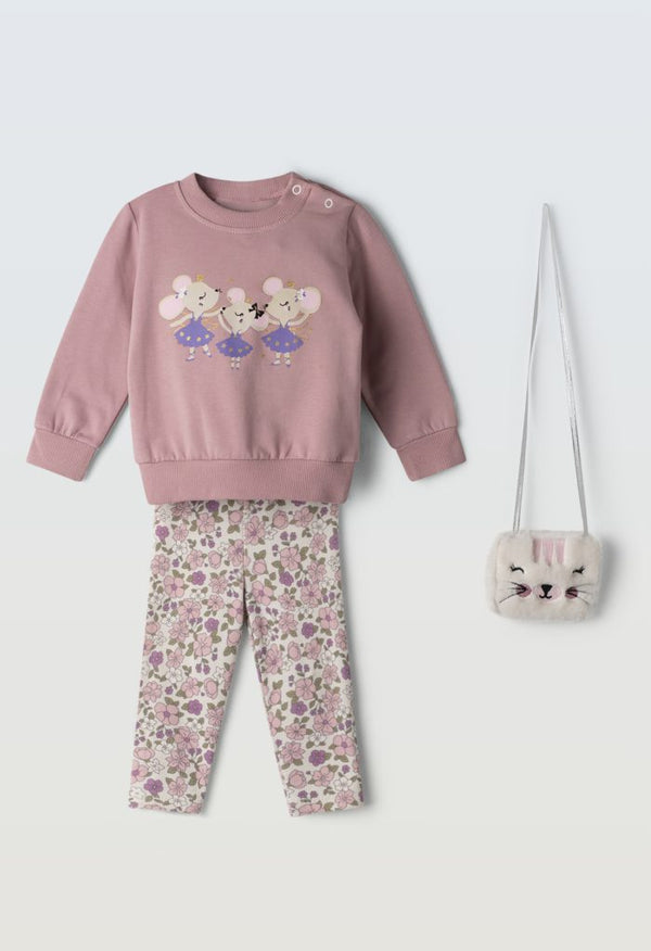 Completo leggings neonata