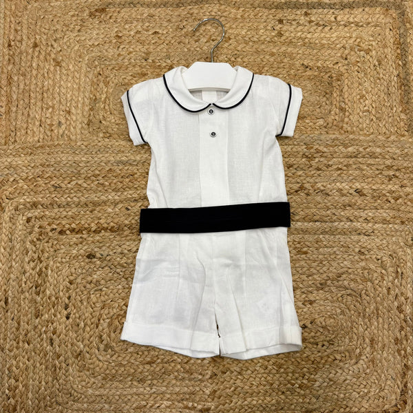 Completo elegante 2 pz in misto lino