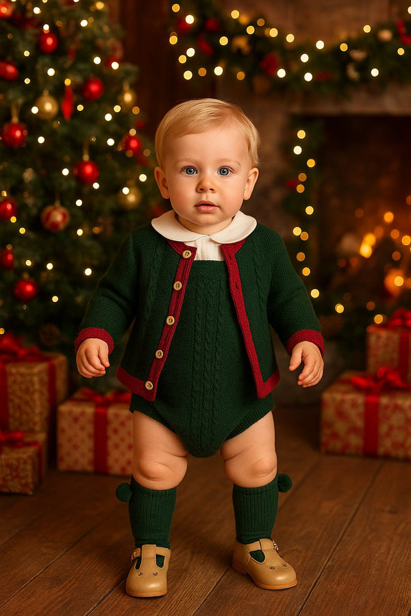 Completo 3 pezzi in filato caldo