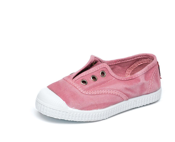 Sneakers inglese effetto consumato rosa