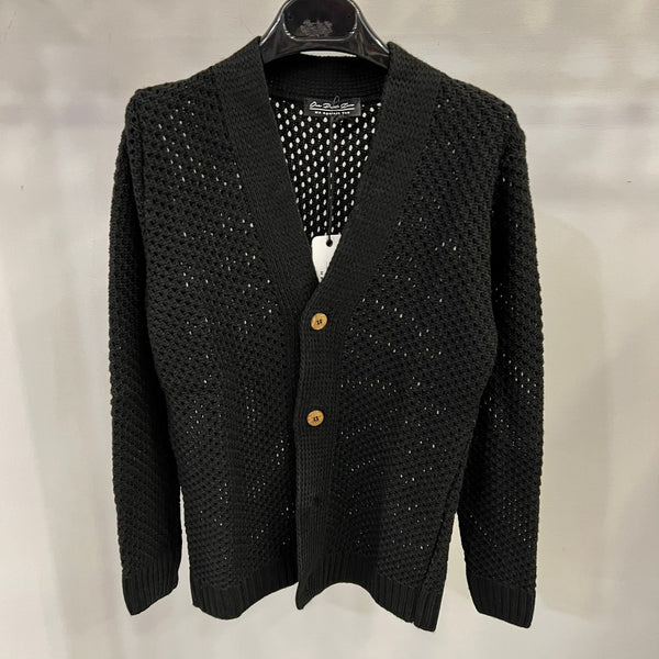 Cardigan misto lana nero 2 a 16 anni