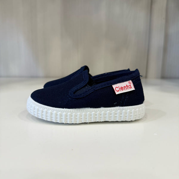 Mocassino in tela blu