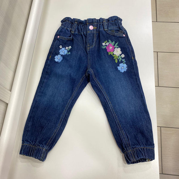 GUESS jeans with elastic and embroidery 2 to 7 years