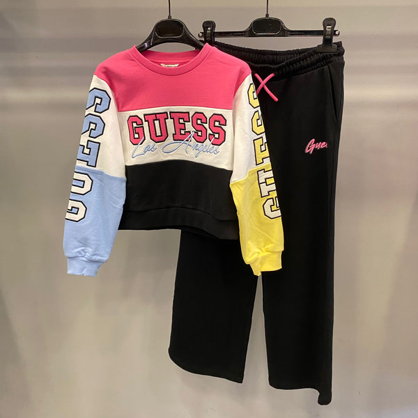 Tuta logo con pantalone palazzo ragazza