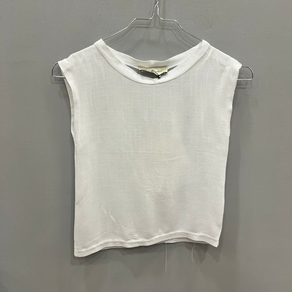 Maglia smanicata bianco 2-16 anni