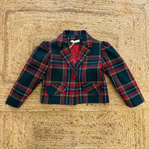 Giacca tartan bambina