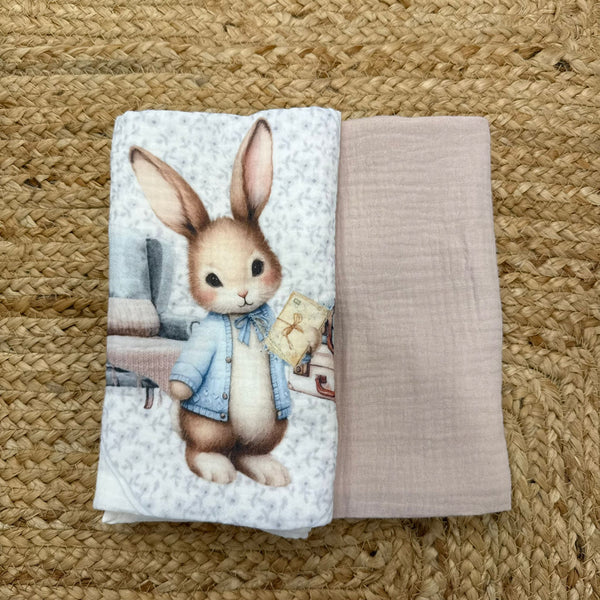Large baby mint muslin 